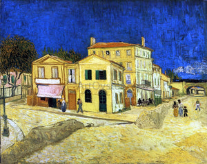  Vincent Van Gogh The Street, the Yellow House - Canvas Art Print