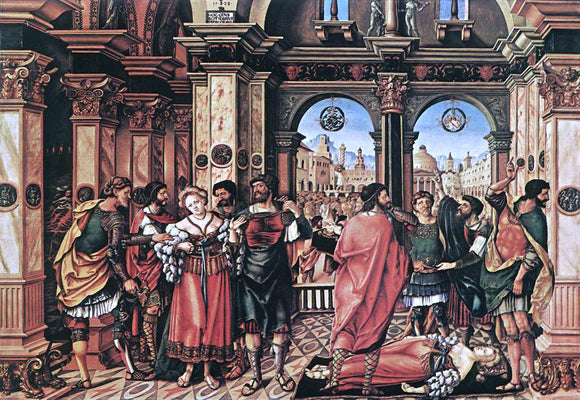  The Elder Jorg Breu The Suicide of Lucretia - Canvas Art Print