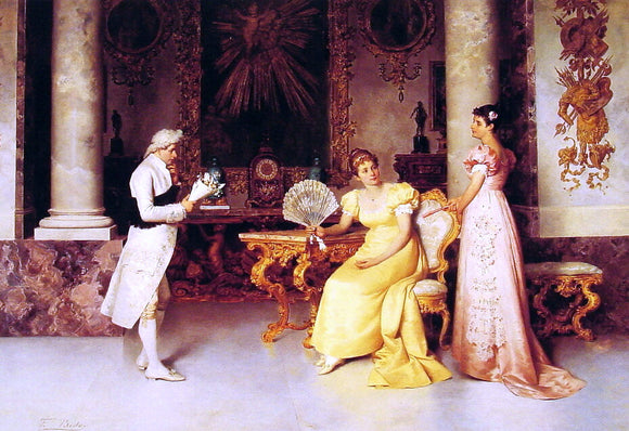  Francesco Beda The Suitor - Canvas Art Print