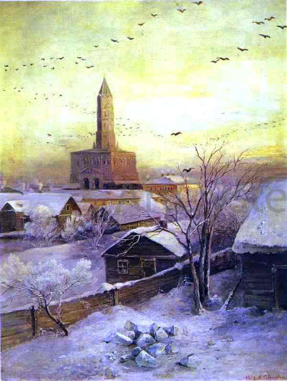  Alexei Kondratevich Savrasov The Sukharev Tower - Canvas Art Print