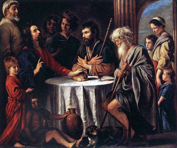  Louis Le Nain The Supper at Emmaus - Canvas Art Print