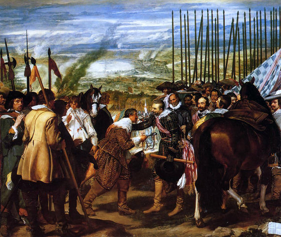  Diego Velazquez The Surrender of Breda (also known as The Lances) - Canvas Art Print