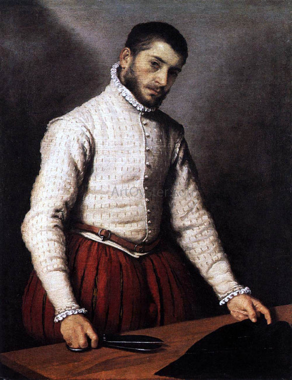  Giovanni Battista Moroni The Tailor - Canvas Art Print