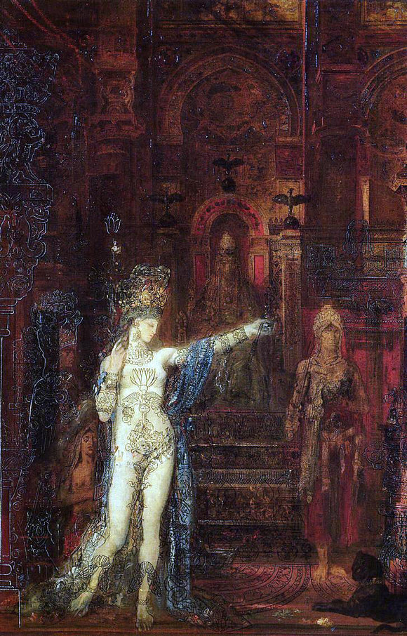  Gustave Moreau The Tatooed Salome - Canvas Art Print