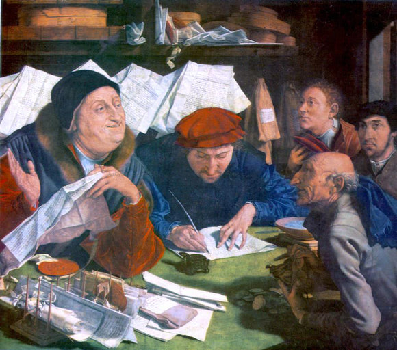  Marinus Van Reymerswaele The Tax Collector - Canvas Art Print