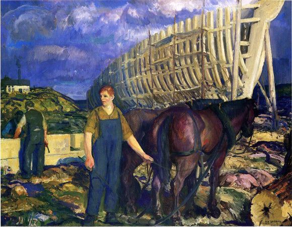  George Wesley Bellows The Teamster - Canvas Art Print