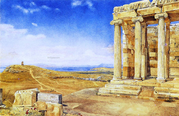  Henry Roderick Newman The Temple of Athena Nike on the Acropolis - Canvas Art Print