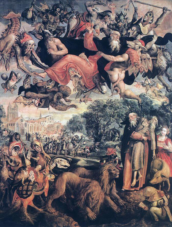  Marten De Vos The Temptation of St Antony - Canvas Art Print