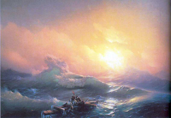  Ivan Constantinovich Aivazovsky The Tenth Wave - Canvas Art Print