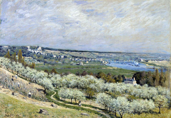  Alfred Sisley The Terrace at Saint-Germain, Spring - Canvas Art Print