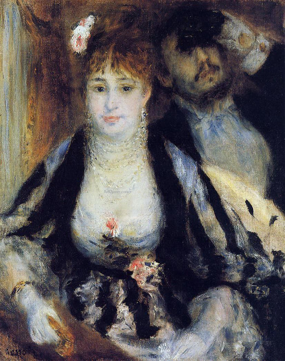  Pierre Auguste Renoir A Theater Box - Canvas Art Print