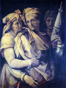  Cecchino Del Salviati The Three Fates - Canvas Art Print