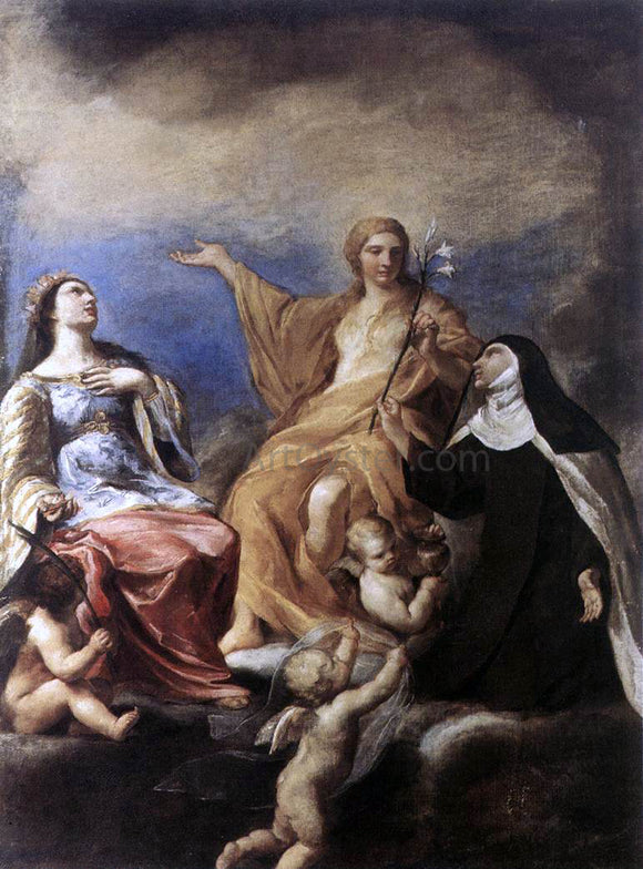  Andrea Sacchi The Three Magdalenes - Canvas Art Print