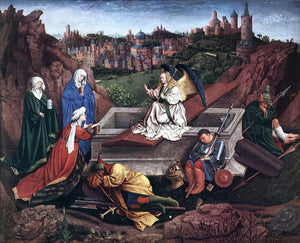  Hubert Van Eyck The Three Marys at the Tomb - Canvas Art Print