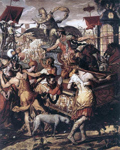  Pieter Pietersz The Three Young Men in the Blazing Furnace - Canvas Art Print