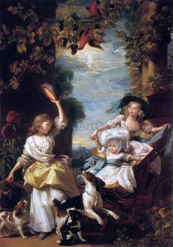  John Singleton Copley The Three Youngest Daughters of George III - Canvas Art Print