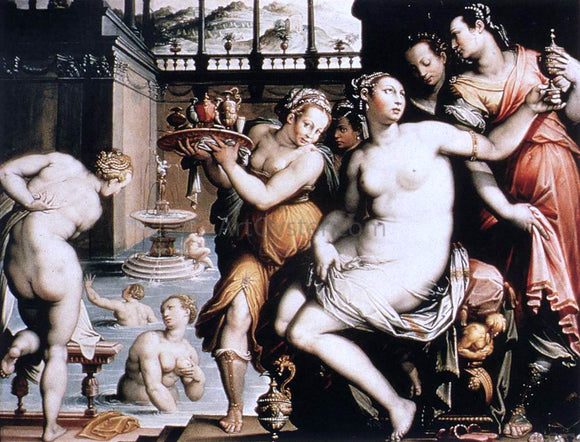  Jacopo Zucchi The Toilet of Bathsheba - Canvas Art Print