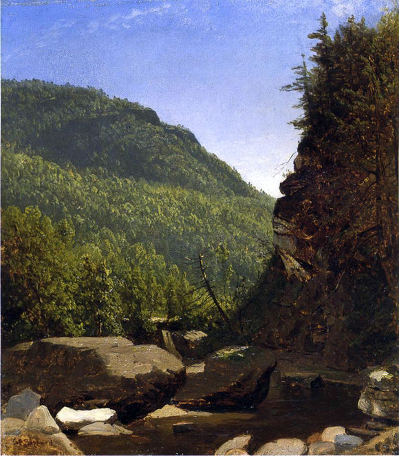  Sanford Robinson Gifford The Top of Kauterskill Falls - Canvas Art Print