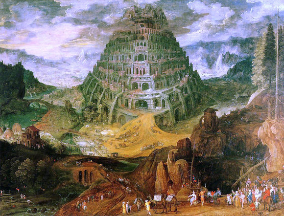  The Elder Jan Bruegel The Tower of Babel - Canvas Art Print
