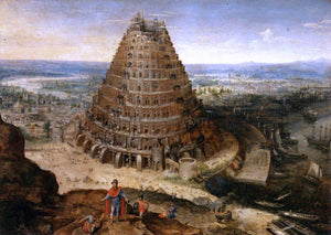  Lucas Van Valkenborch The Tower of Babel - Canvas Art Print