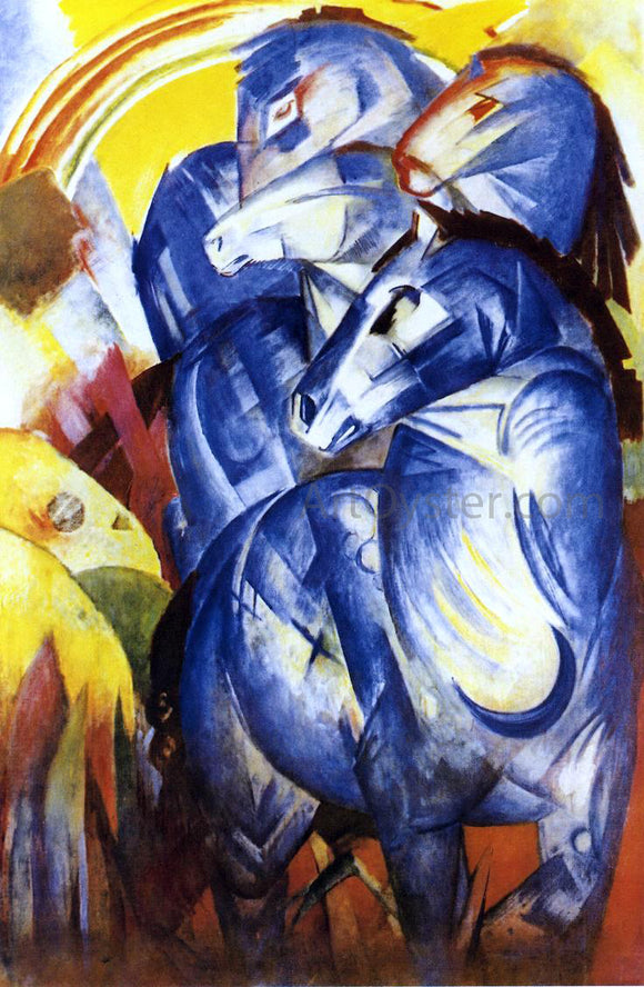  Franz Marc The Tower of Blue Horses - Canvas Art Print