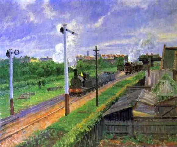  Camille Pissarro The Train, Bedford Park - Canvas Art Print