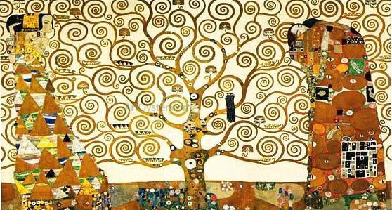  Gustav Klimt Tree of Life Stoclet Frieze - Canvas Art Print