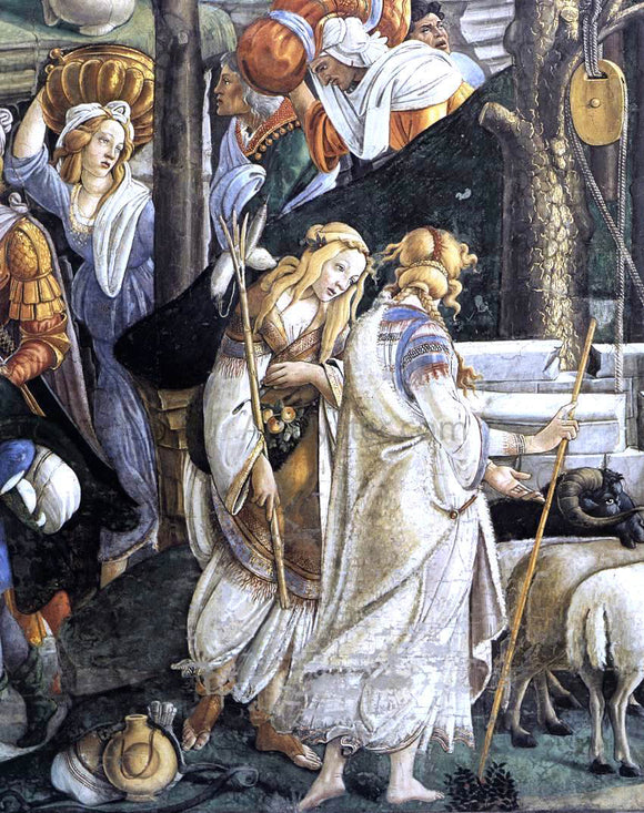  Sandro Botticelli The Trials and Calling of Moses (detail 1) (Cappella Sistina, Vatican) - Canvas Art Print