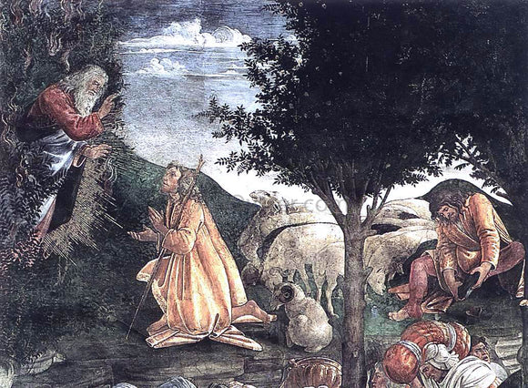  Sandro Botticelli The Trials and Calling of Moses (detail 3) (Cappella Sistina, Vatican) - Canvas Art Print