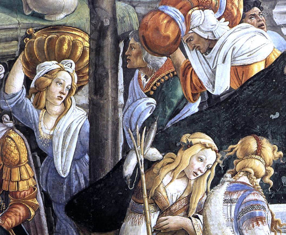  Sandro Botticelli The Trials and Calling of Moses (detail 6) (Cappella Sistina, Vatican) - Canvas Art Print