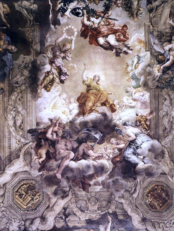  Pietro Da Cortona The Triumph of Divine Providence - Canvas Art Print