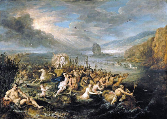  II Frans Francken The Triumph of Neptune and Amphitrite - Canvas Art Print