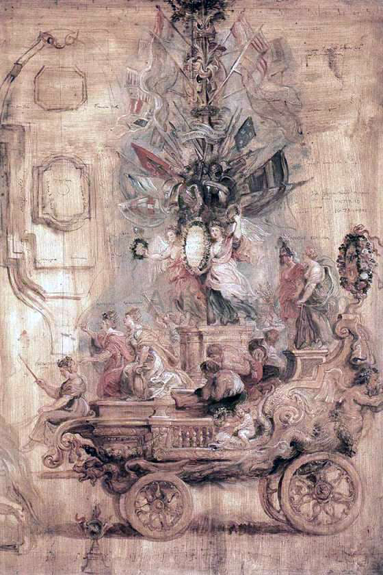  Peter Paul Rubens The Triumphal Car of Kallo (sketch) - Canvas Art Print