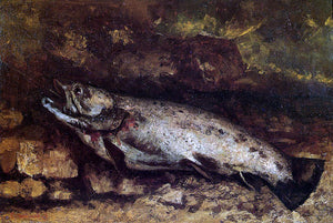  Gustave Courbet The Trout - Canvas Art Print