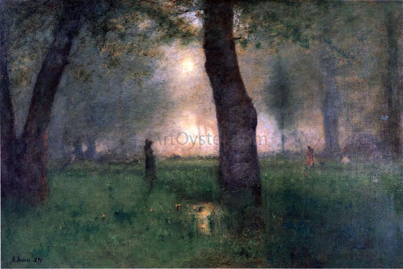  George Inness The Trout Brook - Canvas Art Print