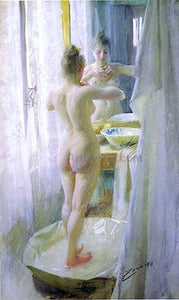  Anders Zorn A Tub - Canvas Art Print