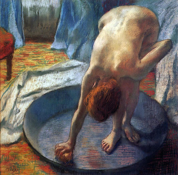  Edgar Degas A Tub - Canvas Art Print