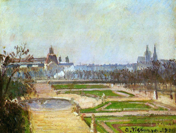  Camille Pissarro The Tuileries and the Louvre - Canvas Art Print