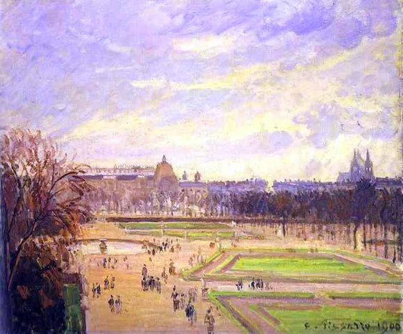  Camille Pissarro The Tuileries Gardens - Canvas Art Print