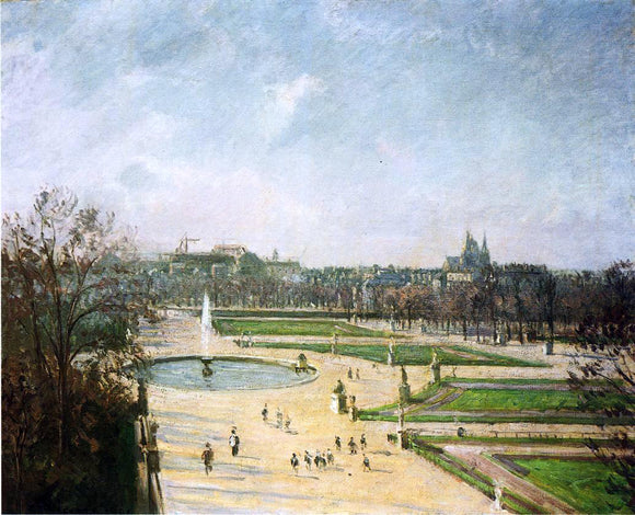  Camille Pissarro The Tuileries Gardens, Afternoon, Sun - Canvas Art Print