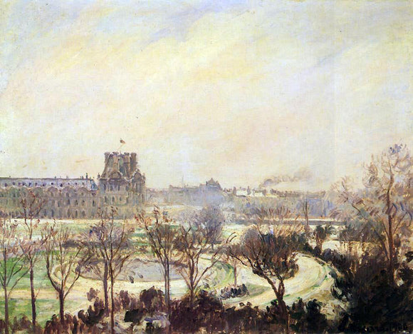  Camille Pissarro The Tuileries Gardens: Snow Effect - Canvas Art Print