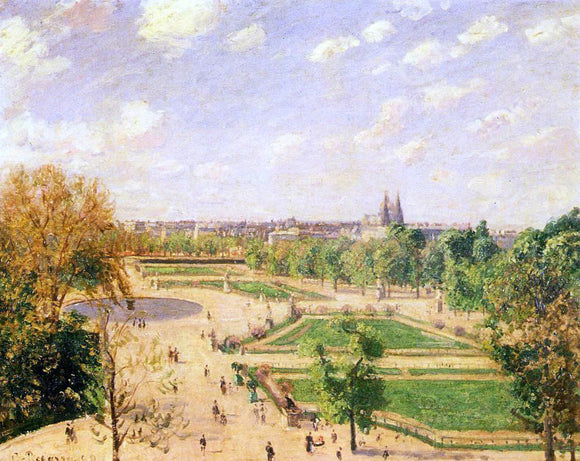  Camille Pissarro The Tuilleries Gardens: Morning, Spring, Sun - Canvas Art Print