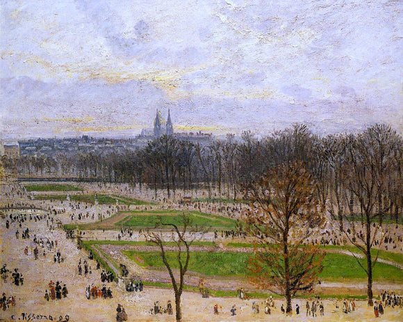  Camille Pissarro The Tuilleries Gardens: Winter Afternoon - Canvas Art Print