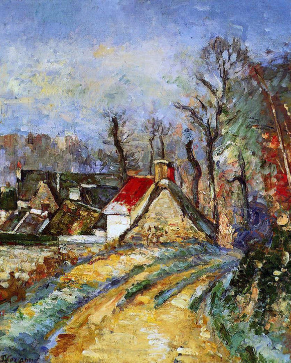  Paul Cezanne The Turn in the Road at Auvers - Canvas Art Print