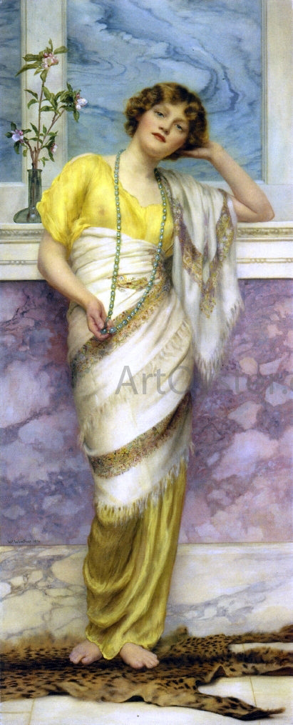  William Clarke Wontner The Turquoise Necklace - Canvas Art Print