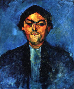  Amedeo Modigliani The Typographer (also known as Pedro) - Canvas Art Print