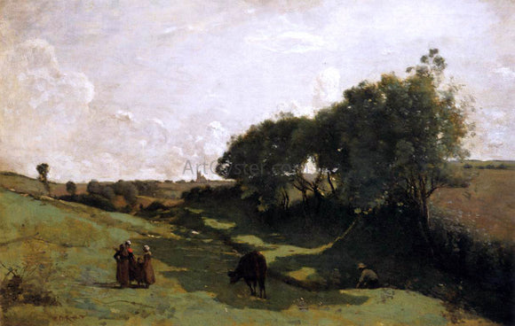  Jean-Baptiste-Camille Corot The Vale - Canvas Art Print