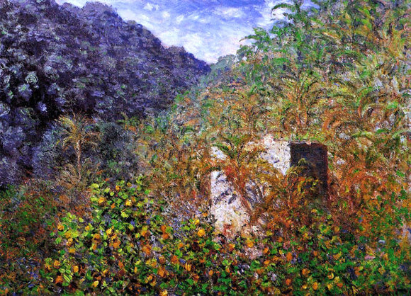  Claude Oscar Monet The Valley of Sasso, Blue Effect - Canvas Art Print