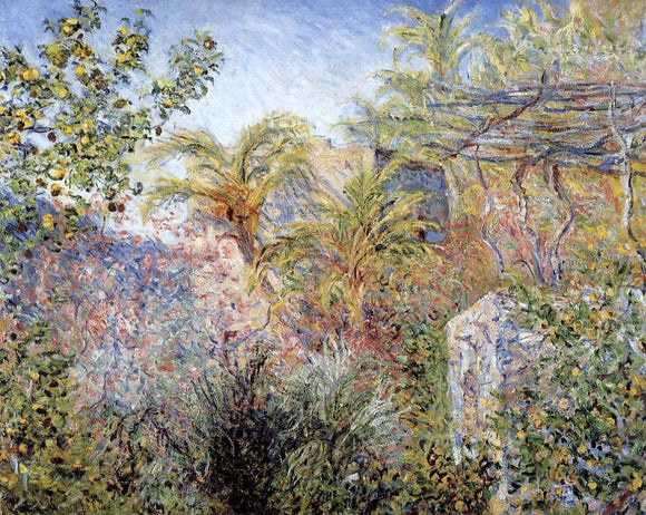  Claude Oscar Monet The Valley of Sasso, Bordighera - Canvas Art Print