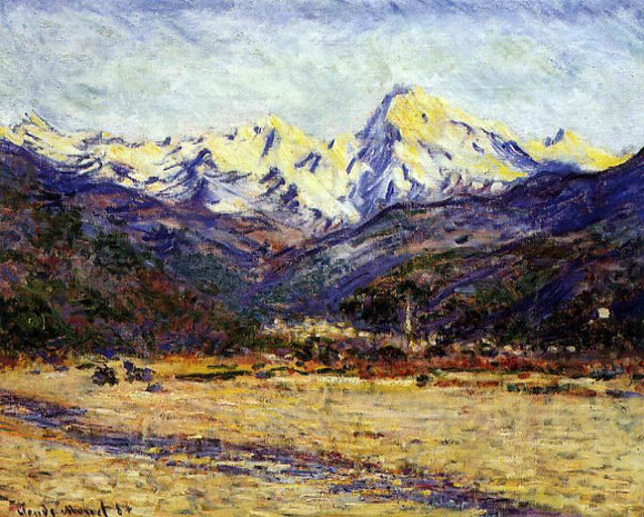  Claude Oscar Monet The Valley of the Nervia - Canvas Art Print